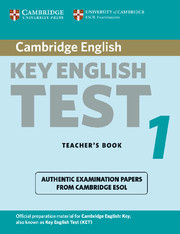 CAMBR KEY ENG TEST 1 TB*