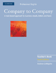 COMPANY TO COMPANY TB 4/E*