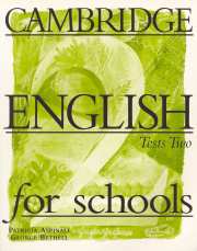 CAMBR ENG SCHOOLS 2 TESTS*