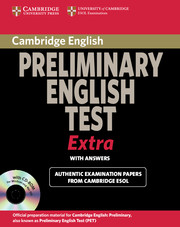 CAMBR EXAMS EXTRA PET SB W/K +CD-ROM*