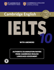 CAMBR IELTS 10 SB W/K +AUDIO*