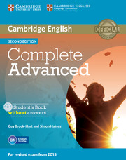 COMPLETE ADVANCED 2/E SB WO/K +CD-ROM*