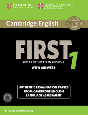 CAMBR ENG FIRST 2015 1 SB W/K +CD(2)