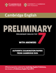 CAMBR PRELIM ENG TEST 7 SB W/K*